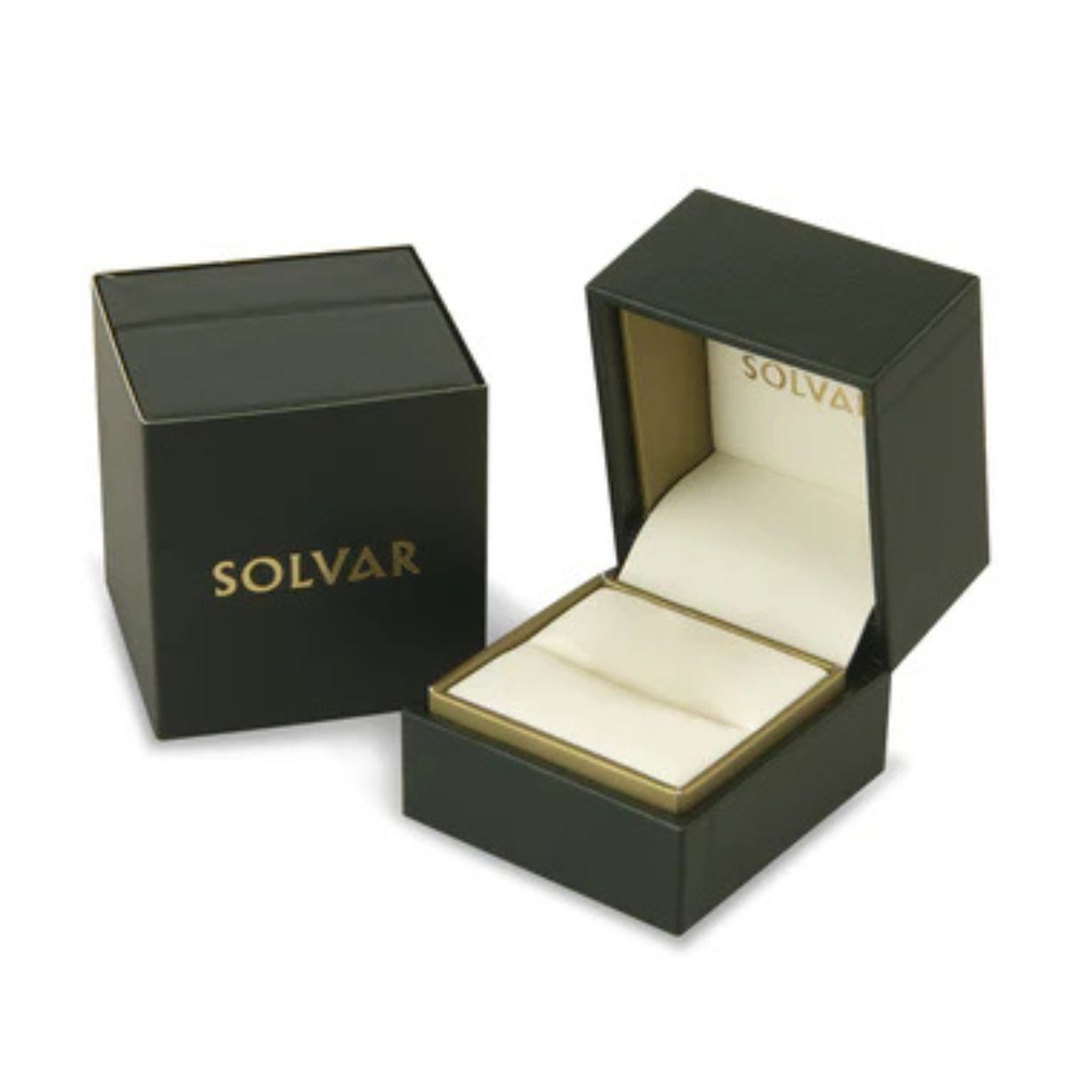 10K Gold Green Agate & CZ Claddagh Ring Box Creative Irish Gifts