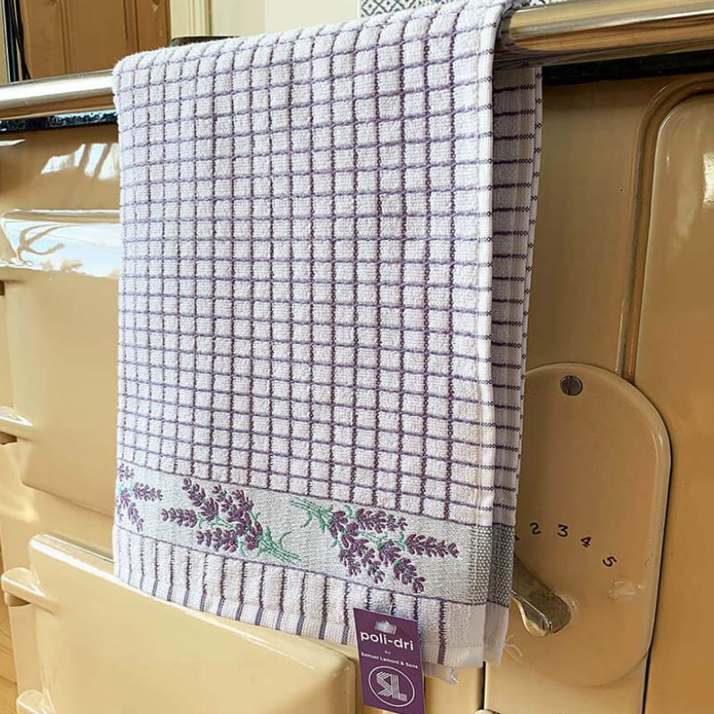 Woven Jacquard Irish Tea Towel Lavander Spring Creative Irish.com