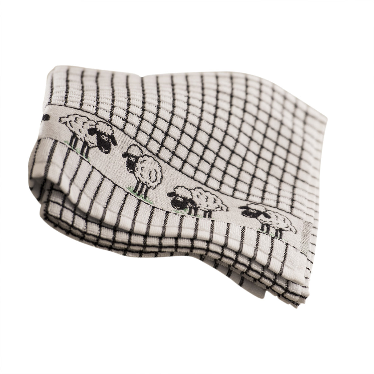 Woven Jacquard Irish Sheep Tea Towel CreativeIrish.com