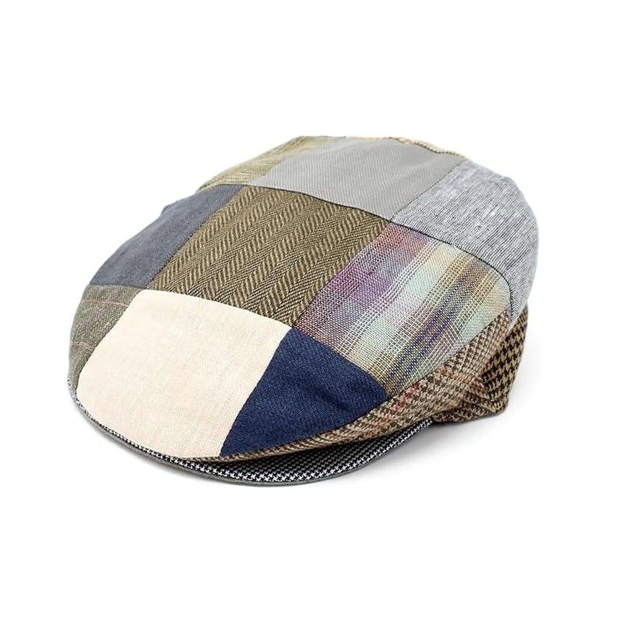 77B1L-Patch Men's Handcrafted Patchwork Traditional Irish Flat Cap Studio Creative Irish gif