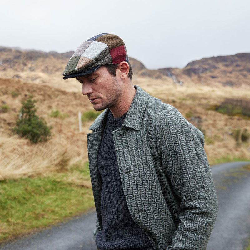 Men's Classic Irish Wool Tweed Flat Cap