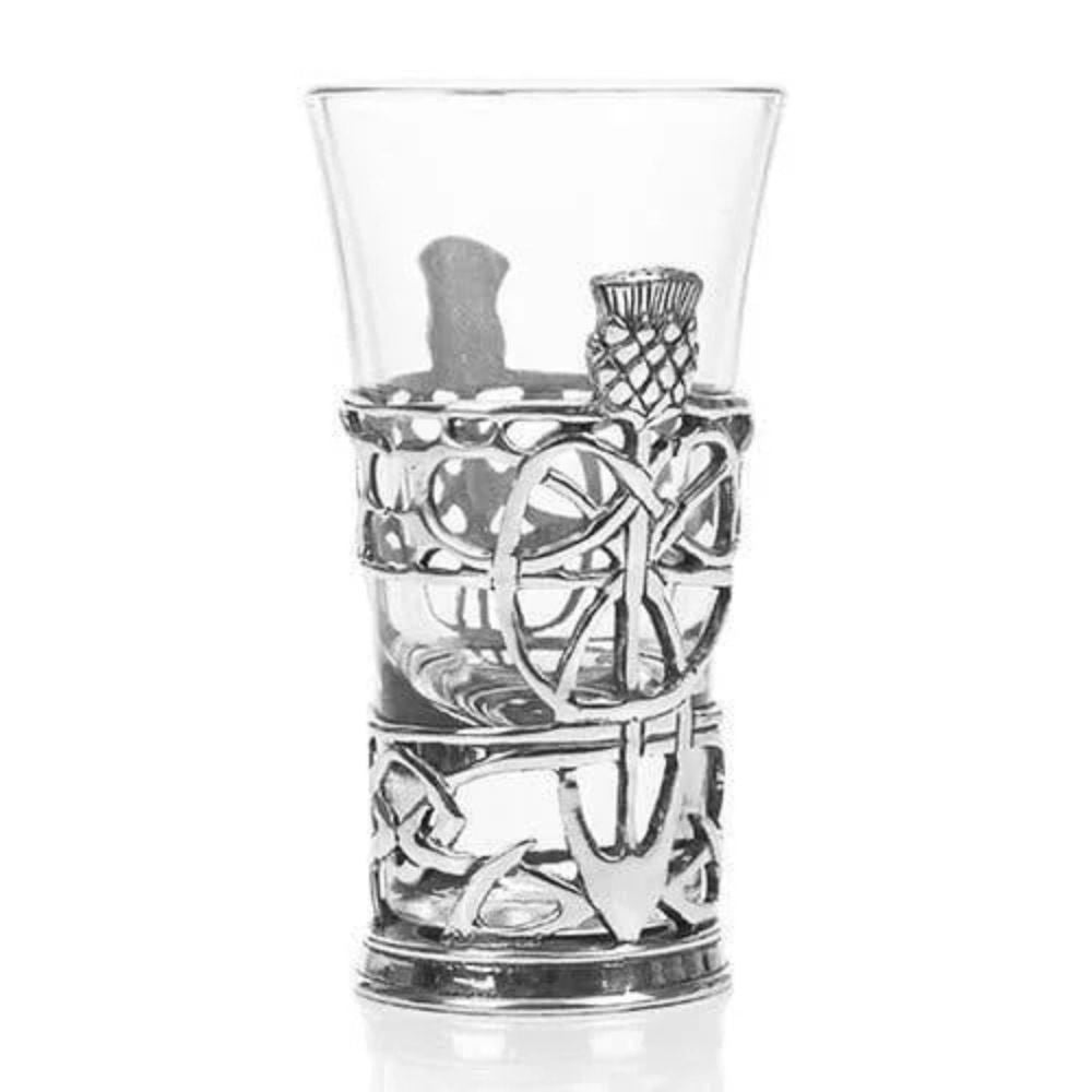 Vintage Pewter Scottish Shot Glasses Thistle Creative Irish Gifts