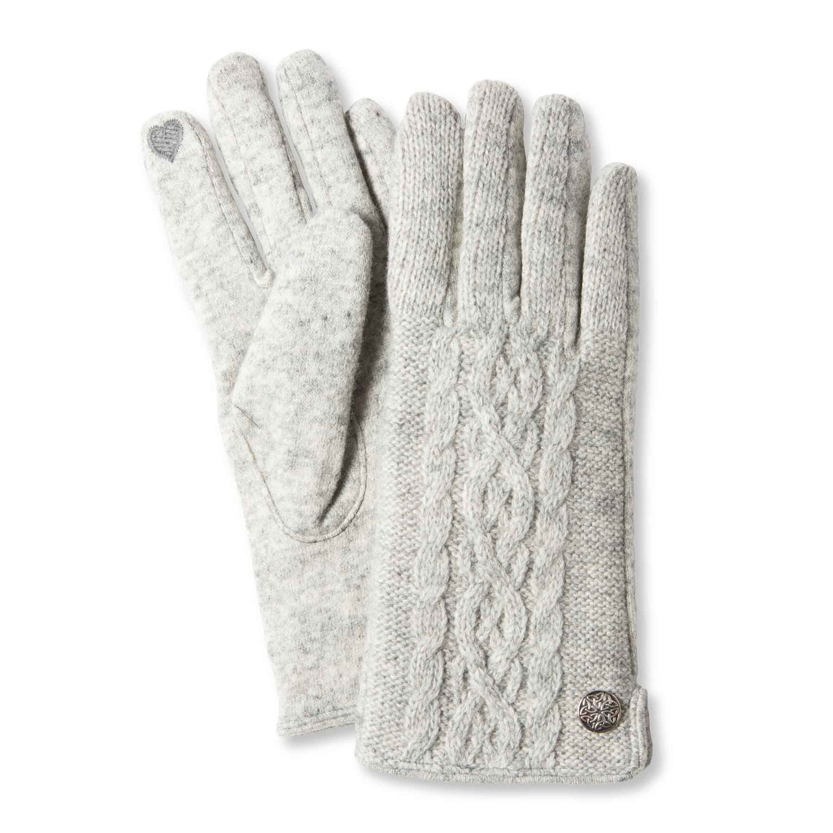 Grey Cable Knit Glove - Creative Irish Gifts