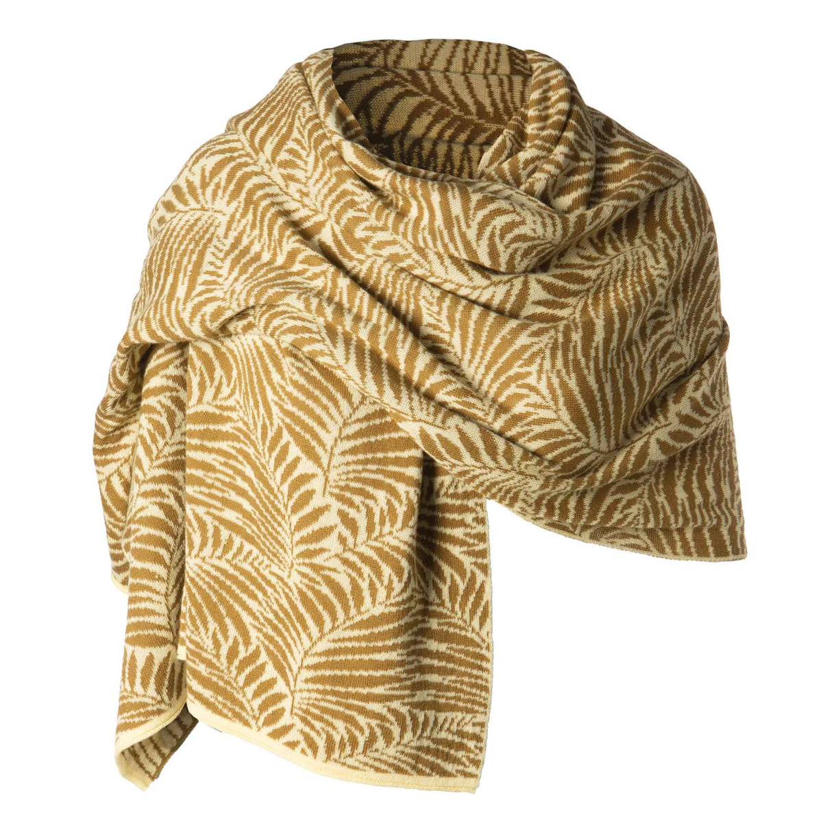 Newgrange Fern Wrap, Brown - Creative Irish Gifts