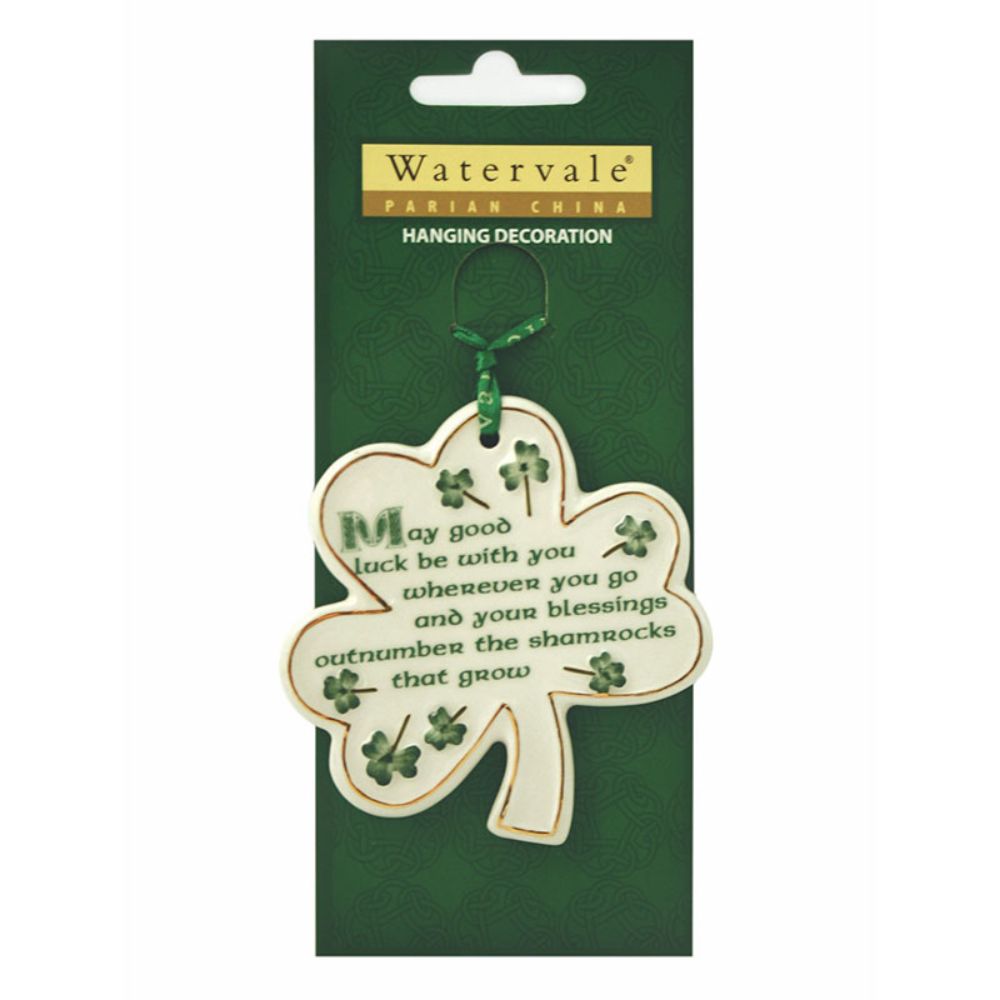 Irish Parian China Christmas Tree Decorations Shamrock May Good Luck Creative Irish Gift