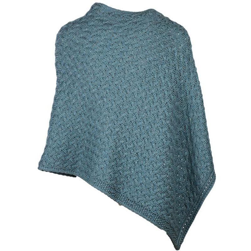 Aran Merino Wool V-Neck Cape Creative Irish Gifts