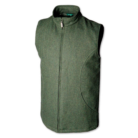 Tweed Zip Up Vest, Green - Creative Irish Gifts