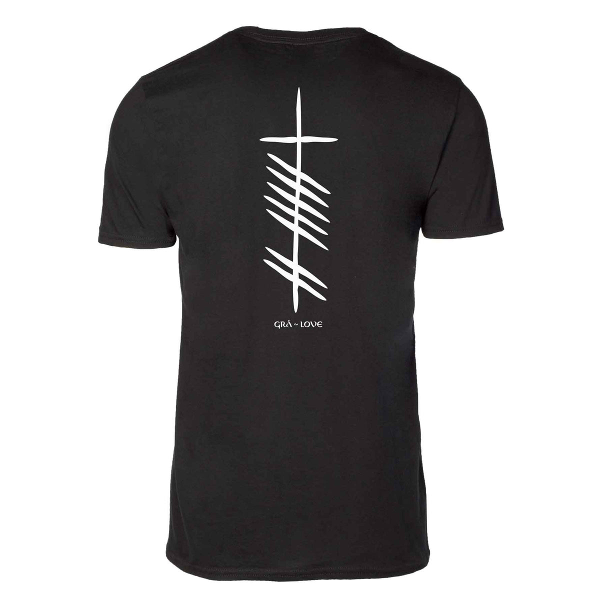 Ogham Love Shirt, Black - Creative Irish Gifts