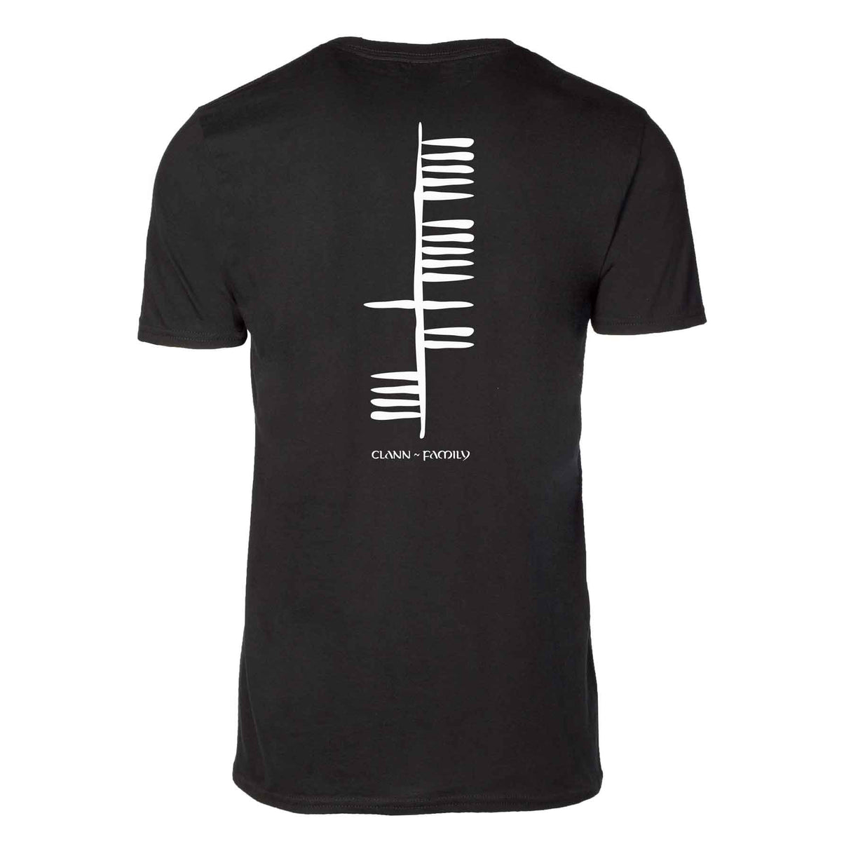 Ogham Family Shirt, Black - Creative Irish Gifts