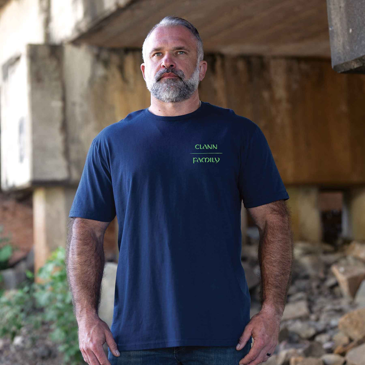 Ogham Family T-Shirt, Navy - Creative Irish Gifts