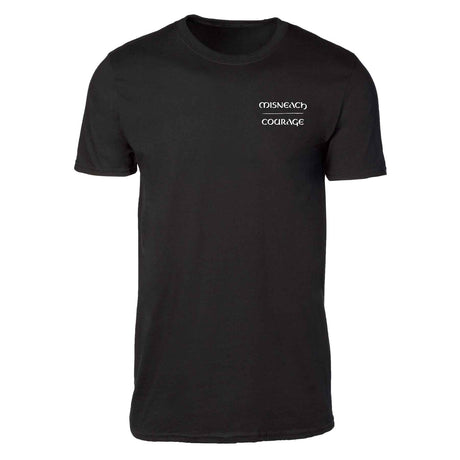 Ogham Courage Shirt, Black - Creative Irish Gifts