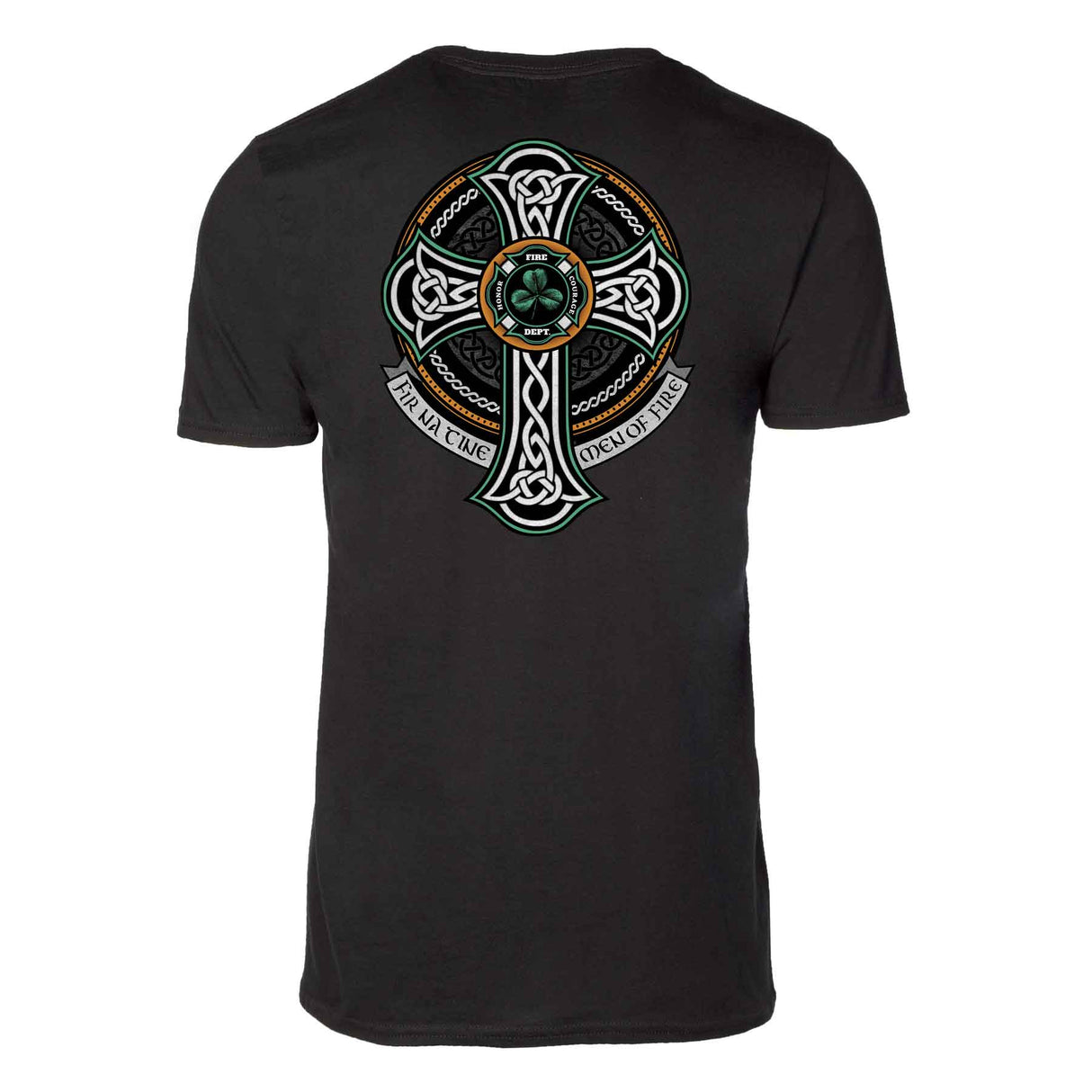 Firefighter Celtic Cross Shirt - Creative Irish Gifts