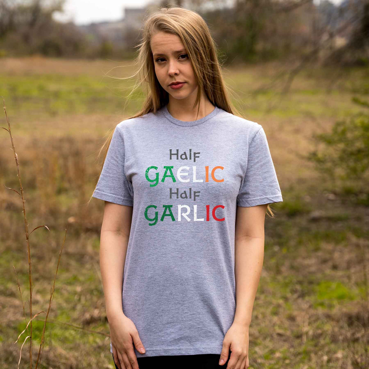 Half Gaelic Half Garlic Shirt - Creative Irish Gifts