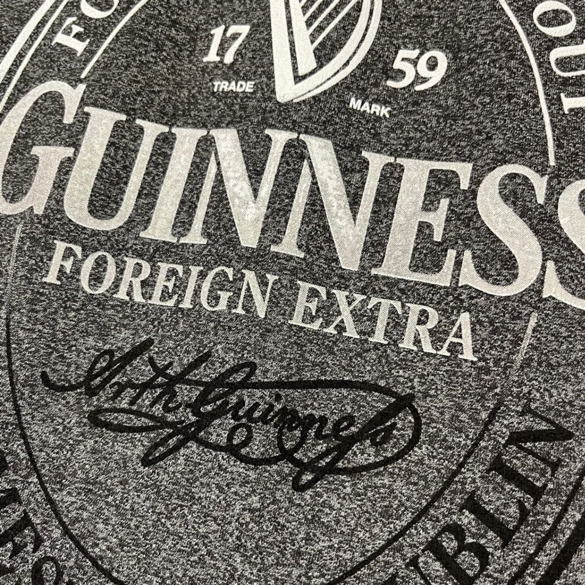 CG923-GRYMD Men's Guinness Foreign Extra Hoodie, Gray Front View Creative Irish Gifts.com