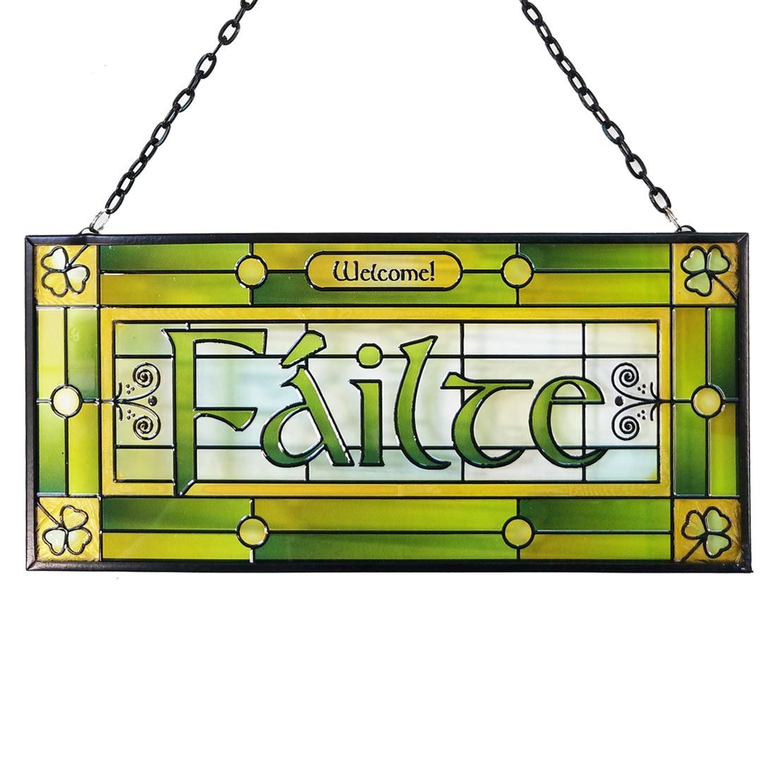 Failte Stained Glass Window Hanger Creative Irish Gifts