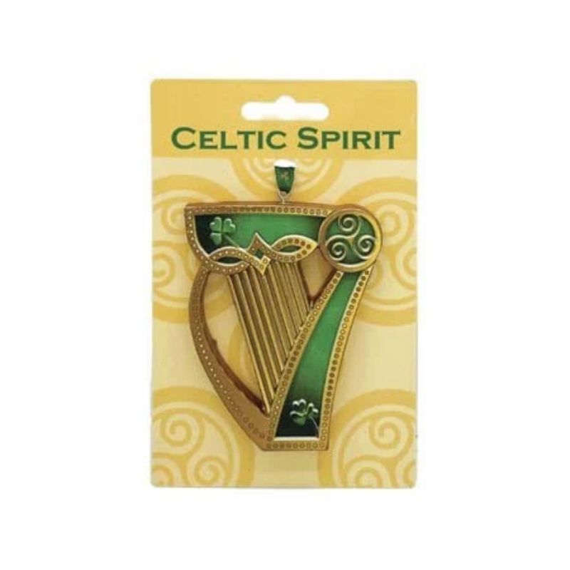 Shamrock & Triskelion Knot Christmas Ornament Creative Irish Gifts