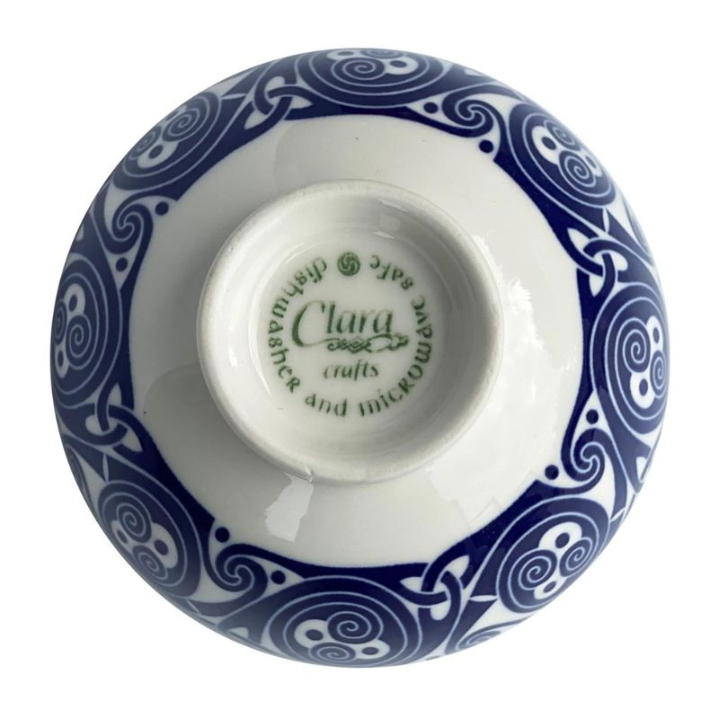 Bone China Irish Harp Bowl Back View Creative Irish Gifts