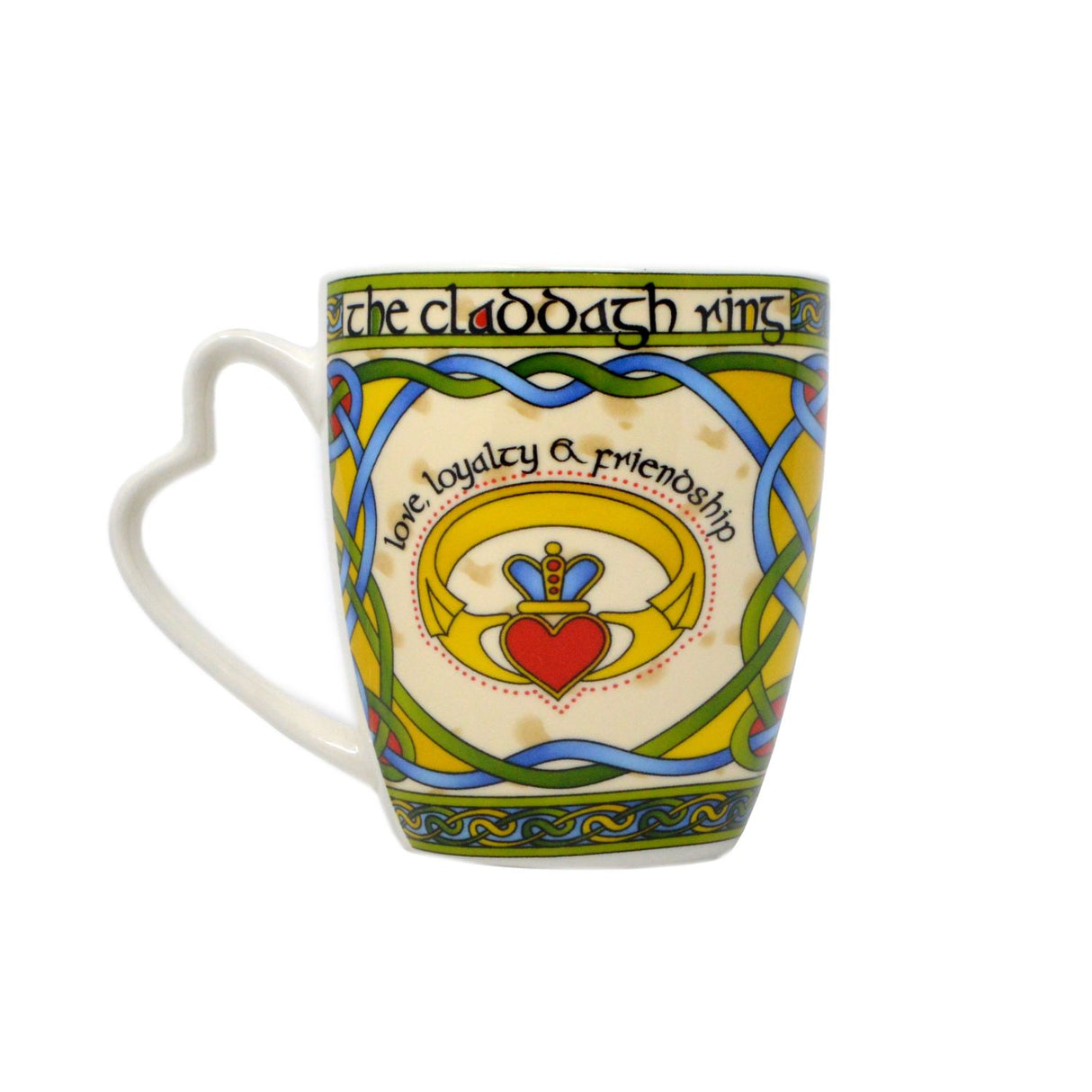 Irish Claddagh Mug with Heart Shaped Handle Creative Irish Gifts
