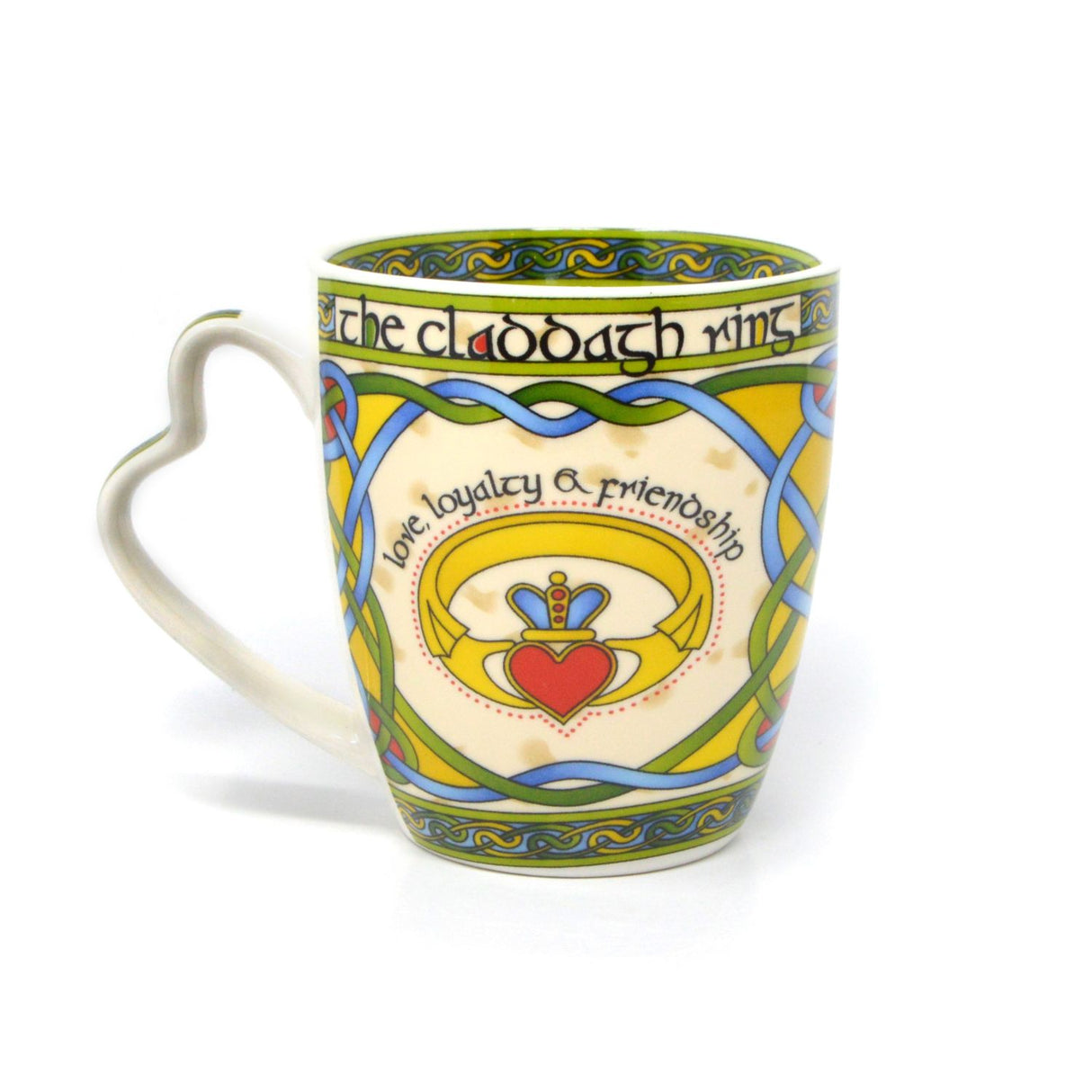 Irish Claddagh Mug with Heart Shaped Handle Creative Irish Gifts