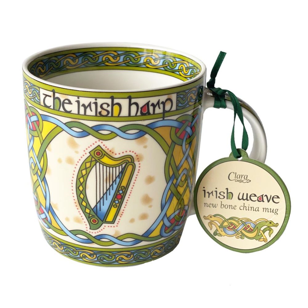 CL-73-5-New Bone China Irish Harp Mug Creative Irish Gifts.com