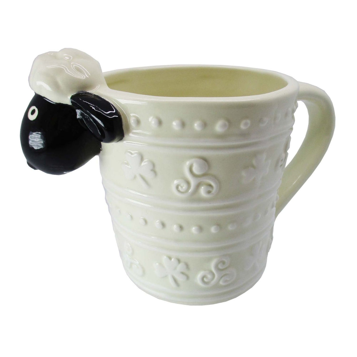 CL-97-12 Woolly Ware Handpainted Ceramic Irish Sheep Mug Creative Irish Gifts
