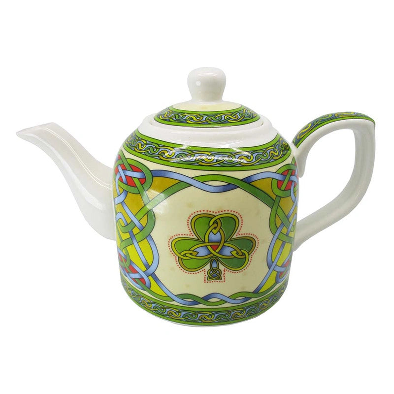 CL-TeaSet40 Irish Tea Set with Shamrock Design Teapot Creative Irish Gifts