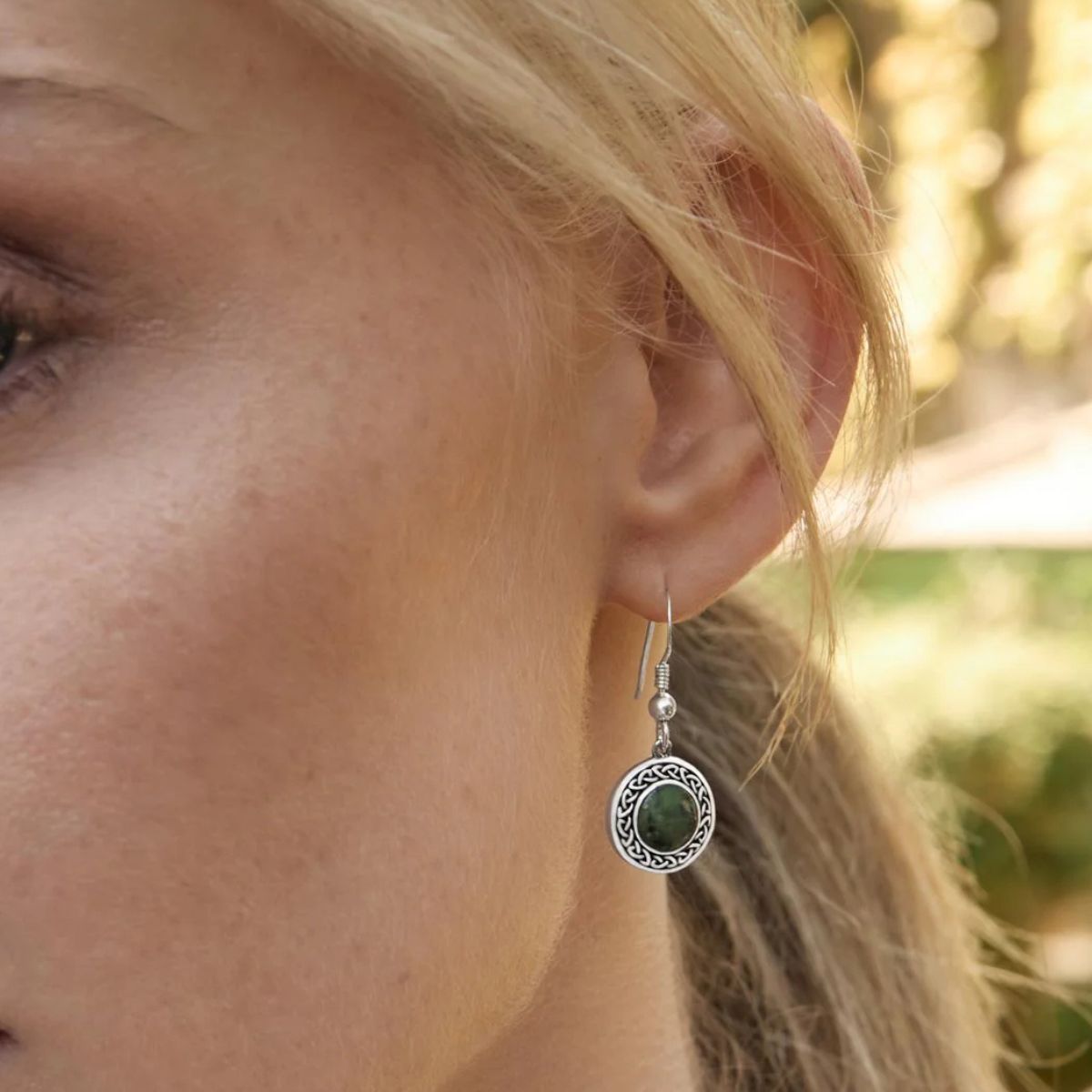 Connemara and Trinity Drop Earrings Lifestyle Creative Irish Gifts