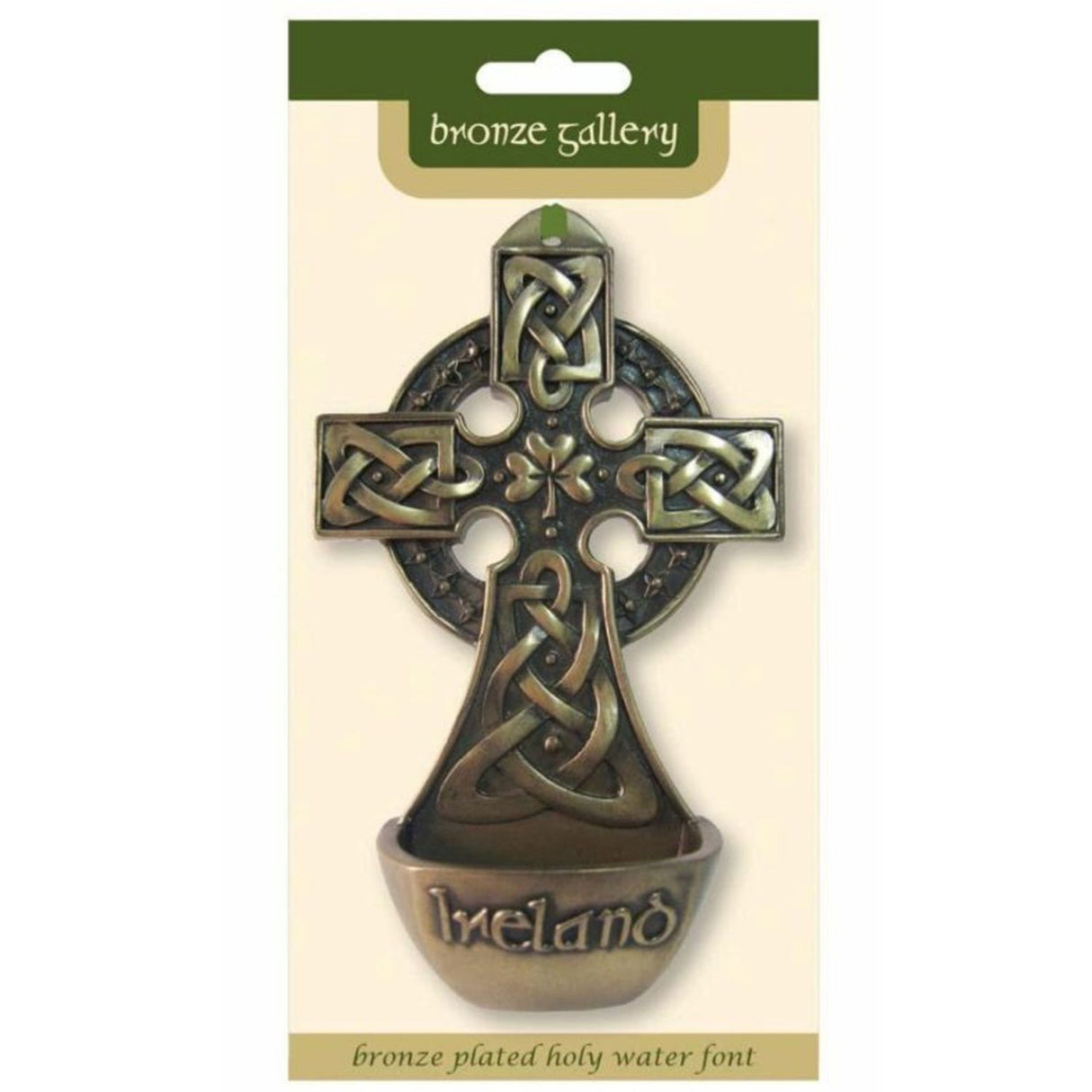 DG802 Bronze Irish Cross Holy FontCreative Irish Gifts.com