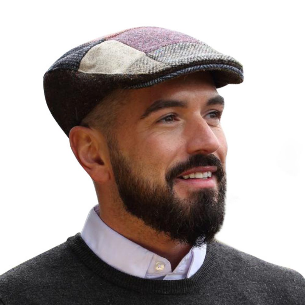 Men's Handcrafted Donegal Tweed Driving Cap Lifestyle Creative Irish Gift
