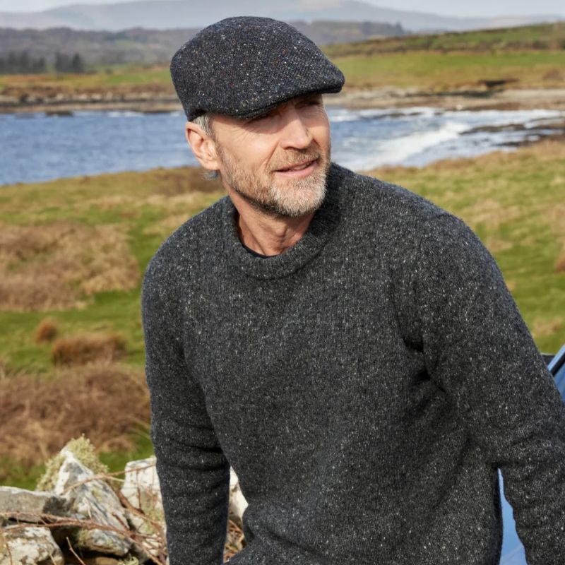 Men's Handcrafted Donegal Tweed Driving Cap