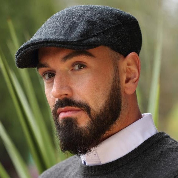 Men's Handcrafted Donegal Tweed Driving Cap