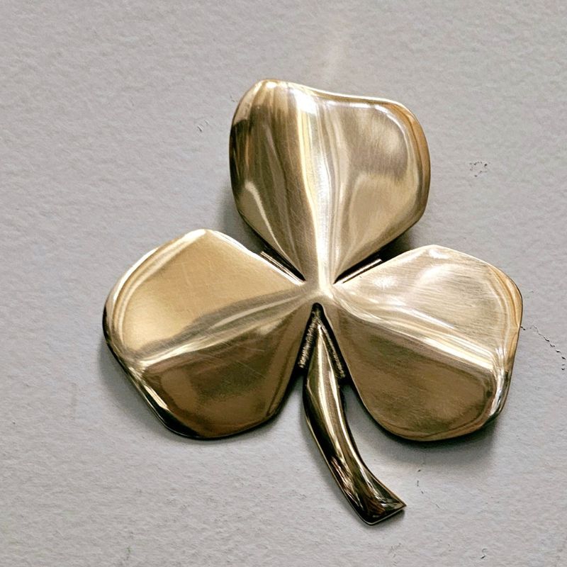 Irish Shamrock Shaped Wall Decor with Blessing Mother Blessing Creative Irish Gift