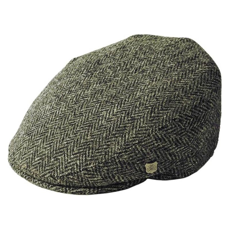 Handwoven Harris Tweed Scottish Flat Cap Charcoal Creative Irish Gift