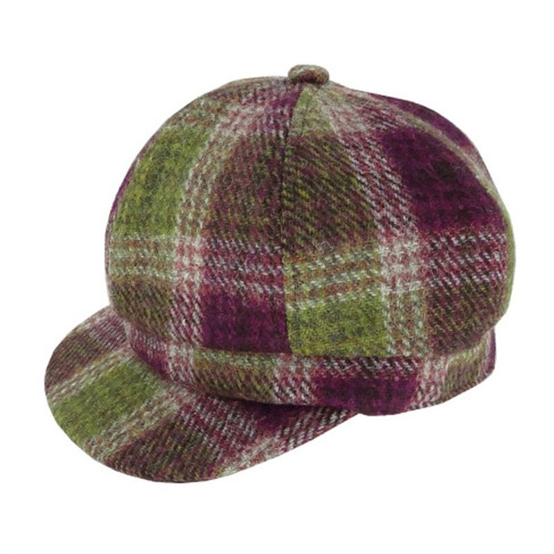 Ladies Harris Tweed 8-Piece Hat Heather Creative Irish Gift