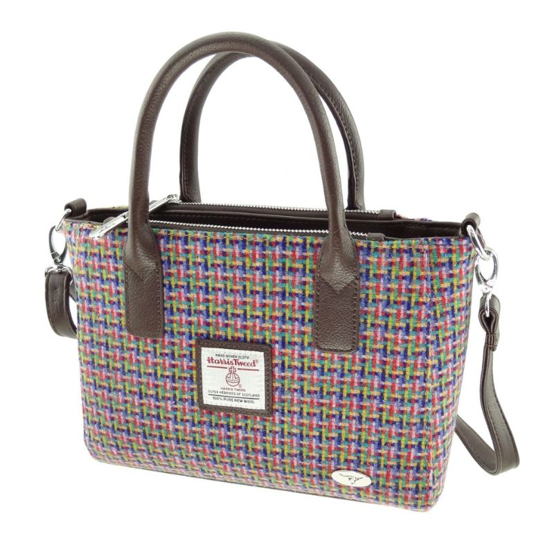 Ladies Harris Tweed Mini Bag Jazzy Weave Creative Irish Gifts