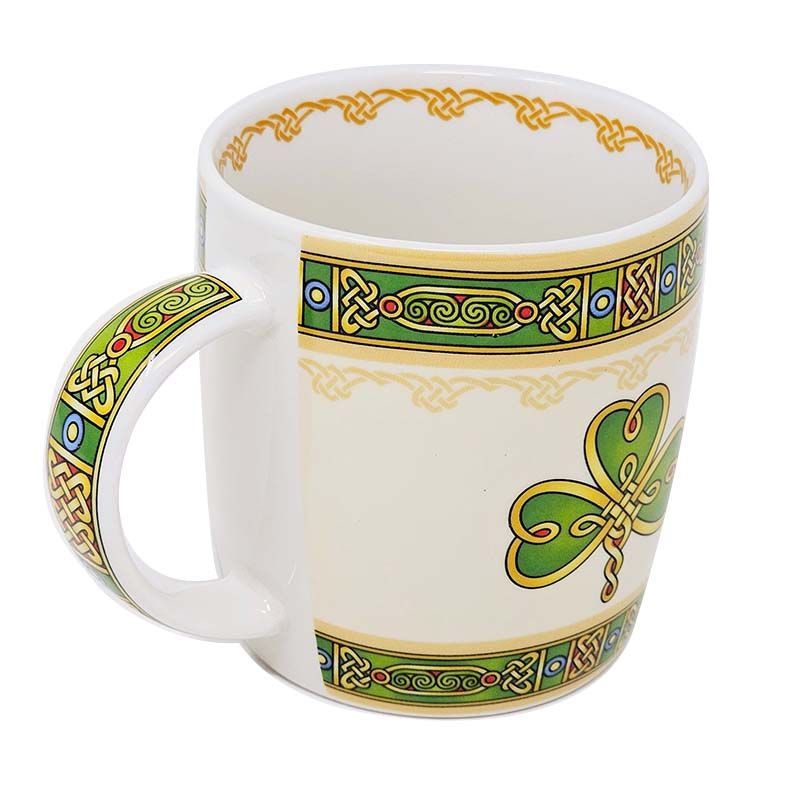 GS-CL-299-437 Bone China Celtic Shamrock Coffee Mug Creative Irish Gifts