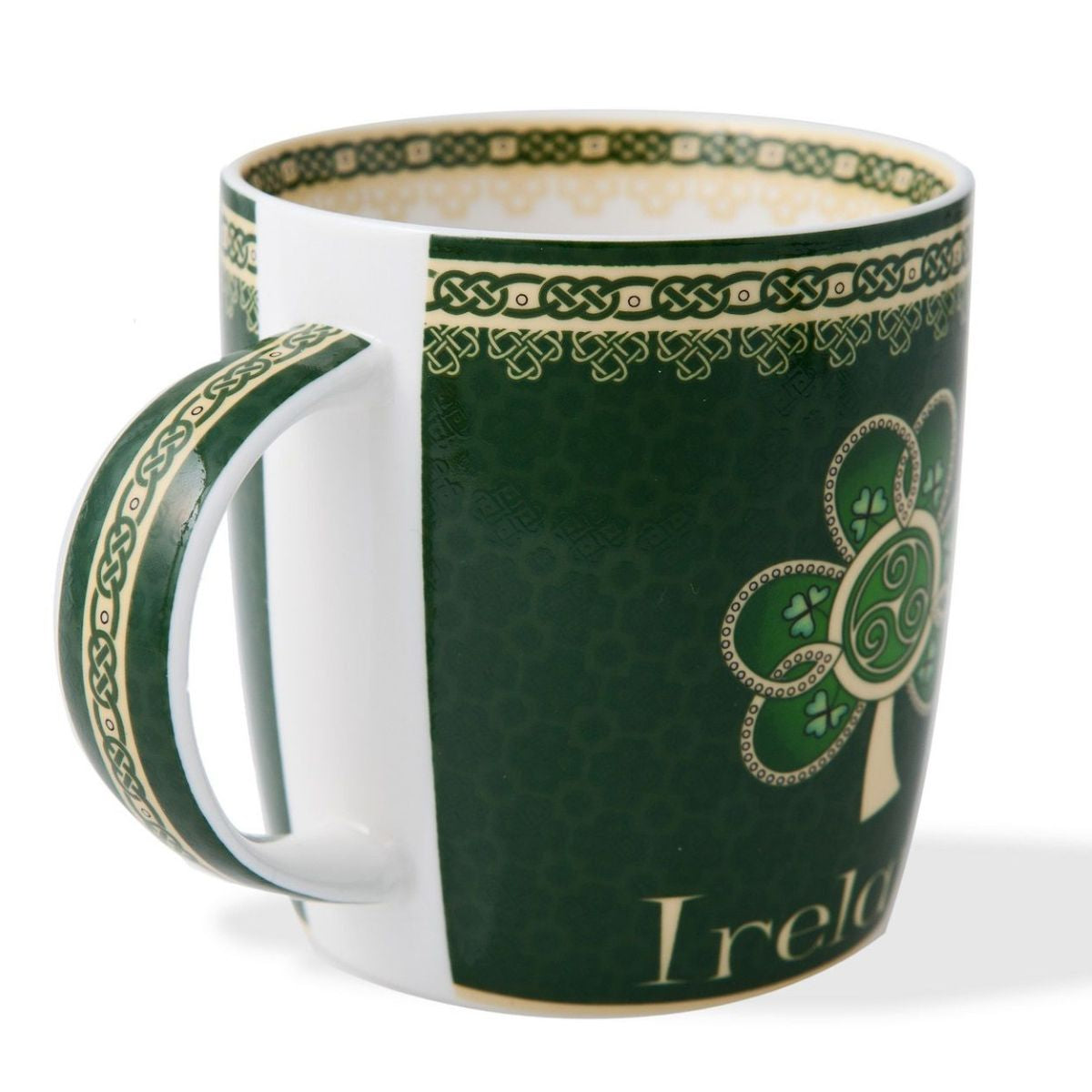 HI-Set-412 Large Bone China Mug with Shamrock Creative Irish Gifts