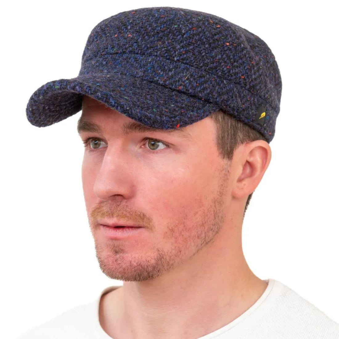 Men's County Kerry Irish Tweed Cadet Hat Navy Creative Irish Gift