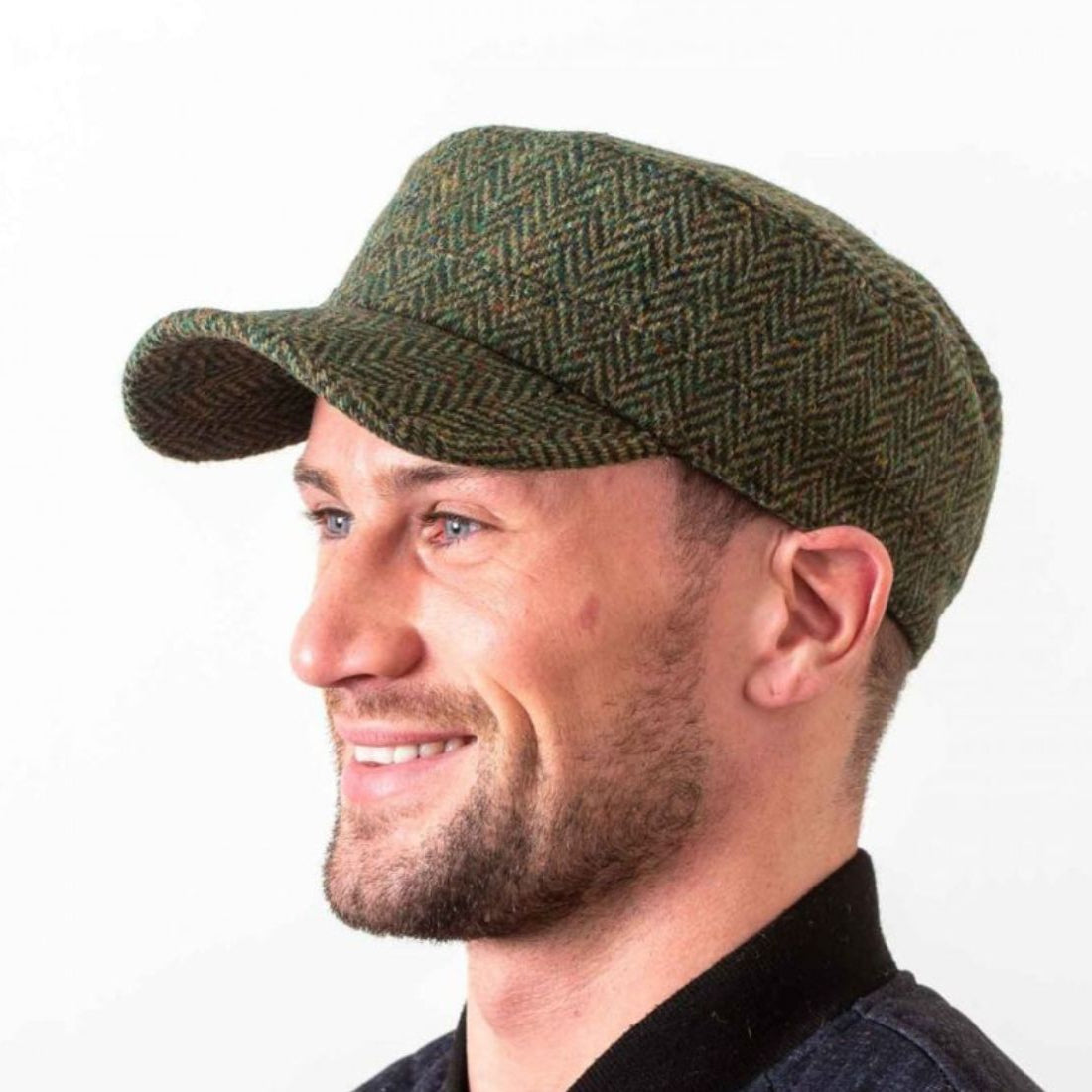 Authentic Dongeal Tweed Irish Cadet Hat Green Creative Irish Gift