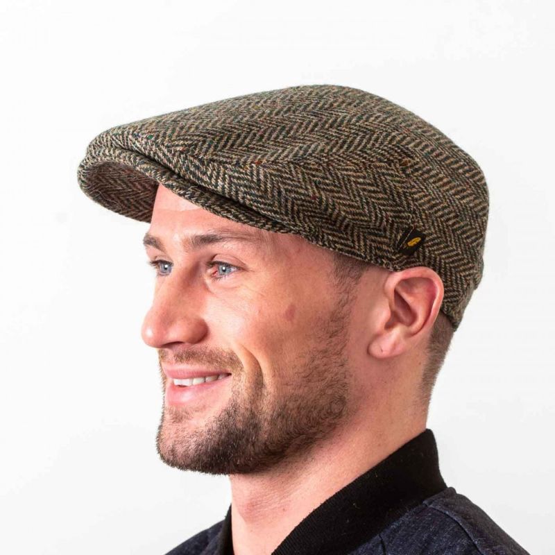 Handcrafted Donegal Tweed Flat Cap Creative Irish Gift