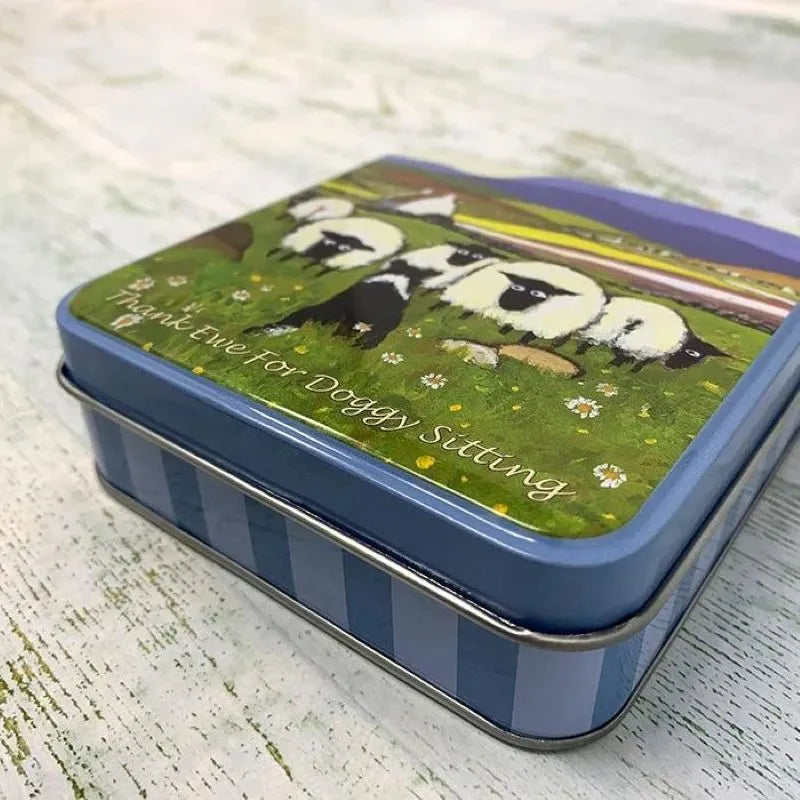 HV208 Doggy Sitting Tin of Traditional Irish Cream Fudge Creative Irish gift