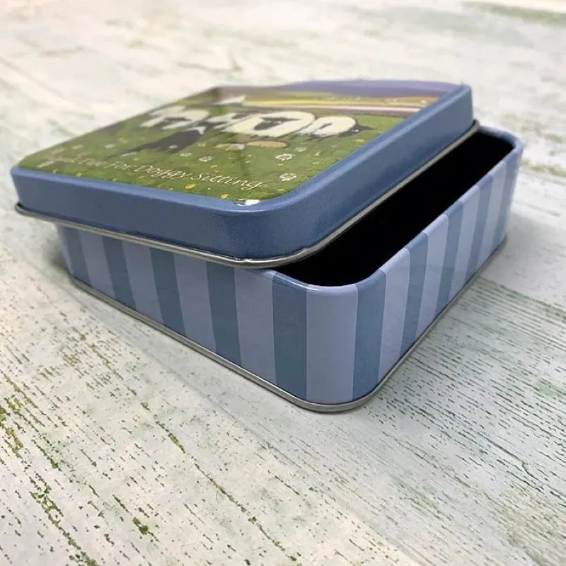 HV208 Tin of Traditional Irish Cream Fudge Open Box Creative Irish gift