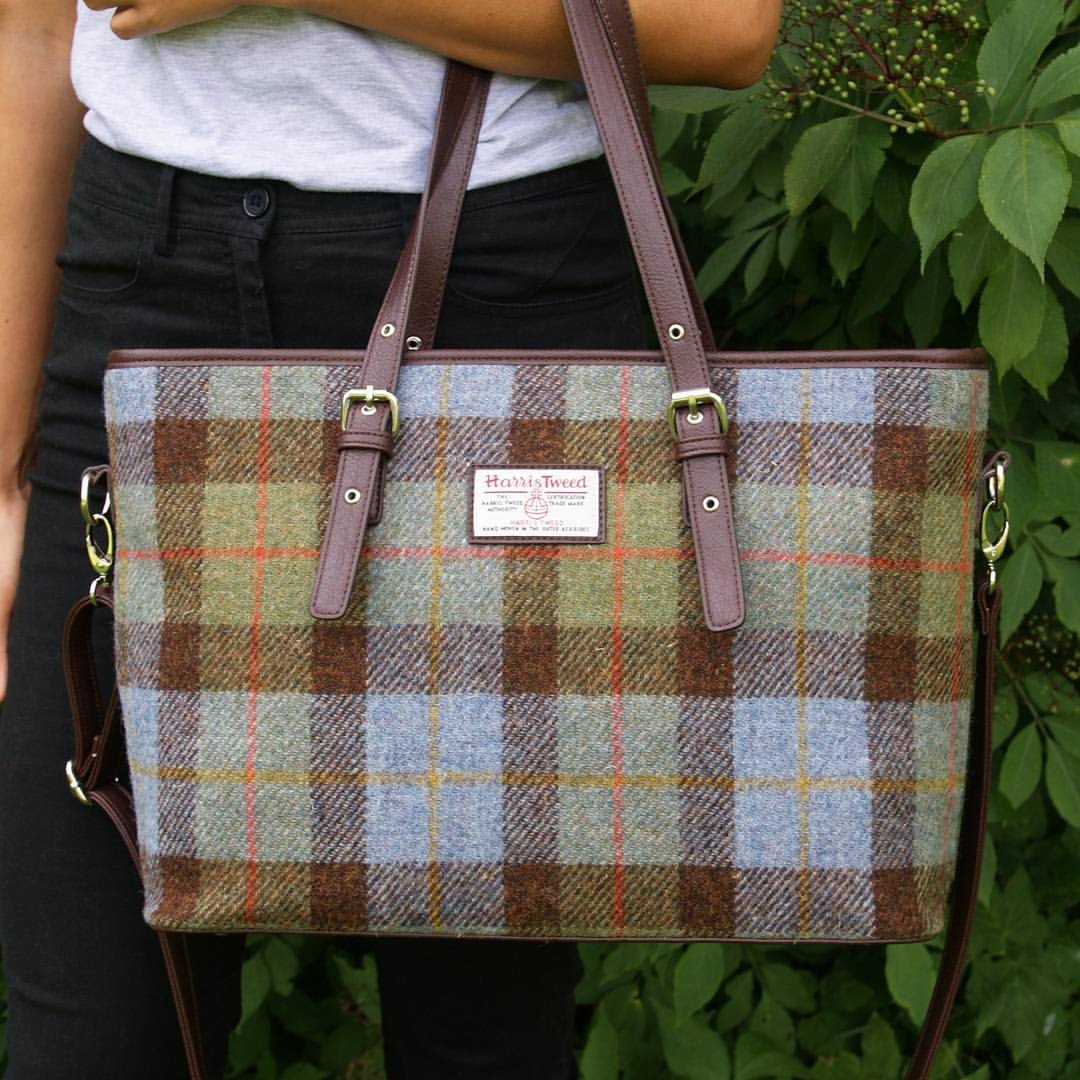 Ladies Harris Tweed Large Shoulder Bag