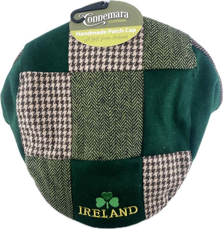 Irish Blessing Patchwork Flat Cap - Creative Irish Gifts