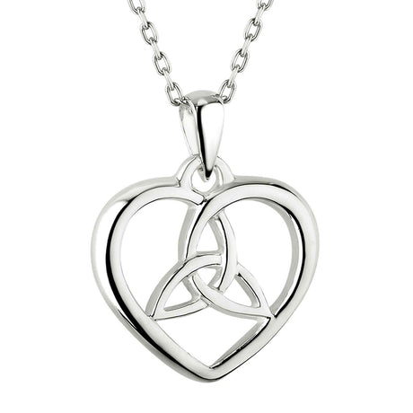Heart with Trinity Necklace - Creative Irish Gifts