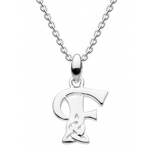 JB515-F Celtic Inspired Initials Pendant Creative Irish gift