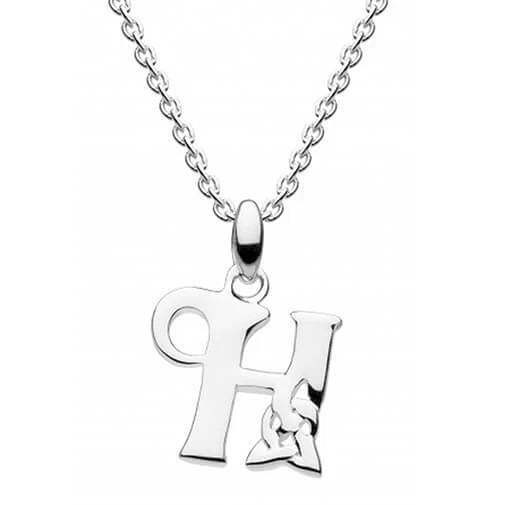 JB515-H Celtic Inspired Initials Pendant Creative Irish gift