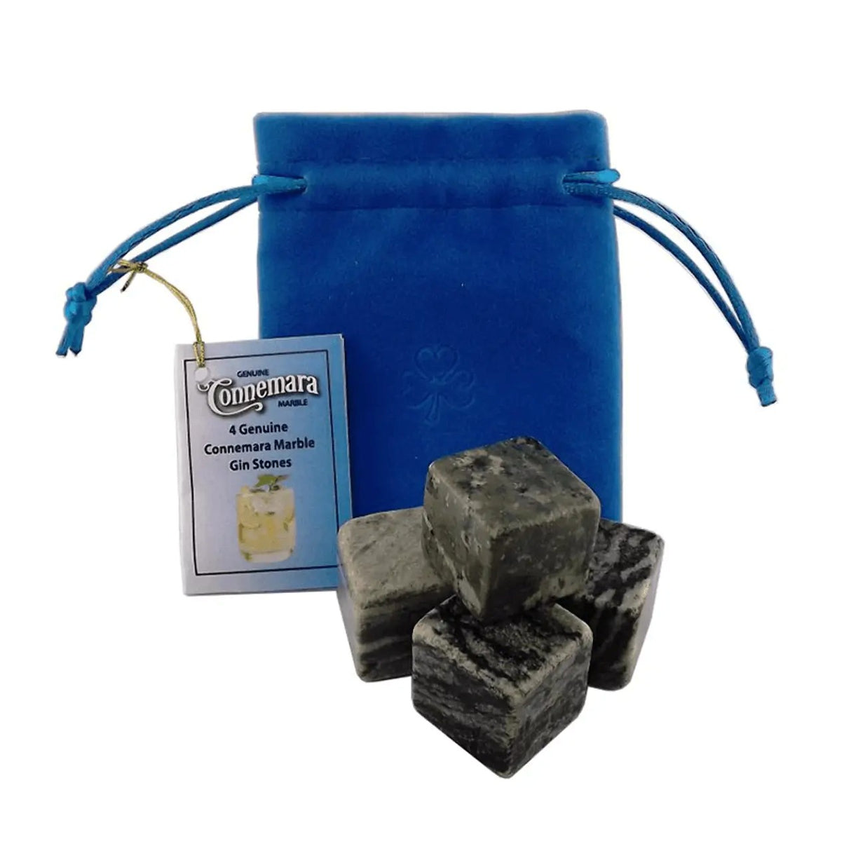 JCW-43404 Genuine Connemara Marble Gin Stones, Set of 4 Creative Irish gift