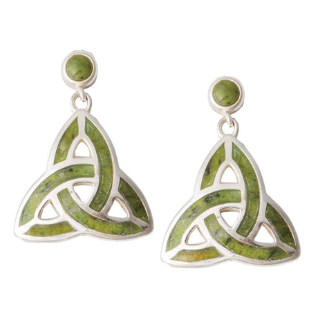 Connemara Marble Trinity Earrings - Creative Irish Gifts