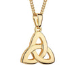 Gold Plated Trinity Knot Necklace - Creative Irish Gifts